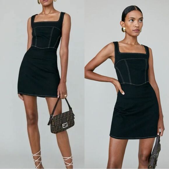 Reformation Dresses & Skirts - Reformation Davies Bustier Denim Mini Dress